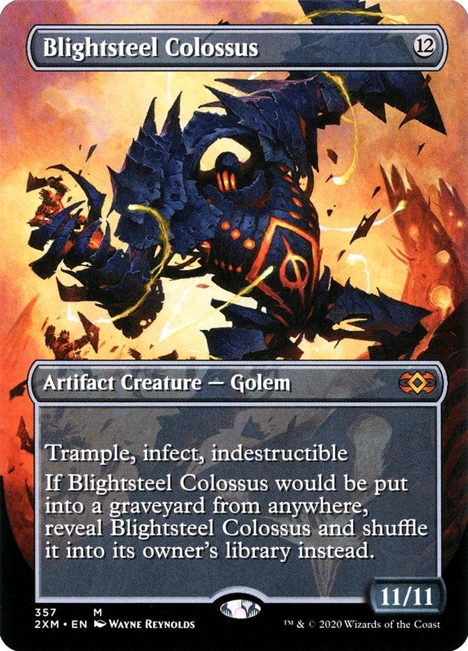 Blightsteel Colossus Borderless (357) [2XM]