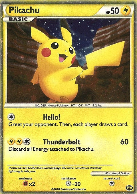 Pikachu English (PW 1) [PWCP]