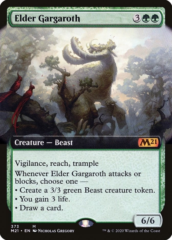Elder Gargaroth Extended Art (373) [M21]