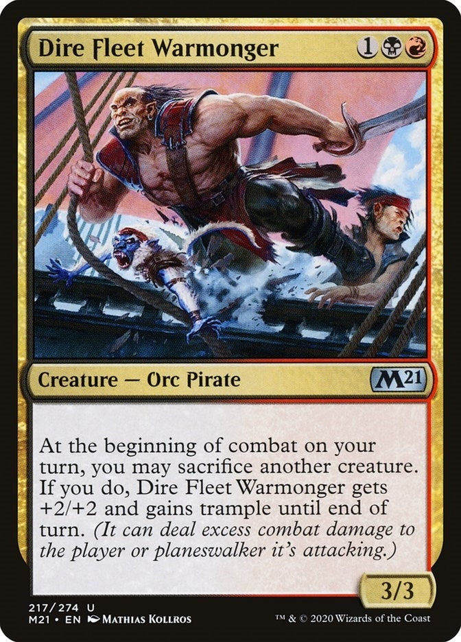 Dire Fleet Warmonger (217) [M21]