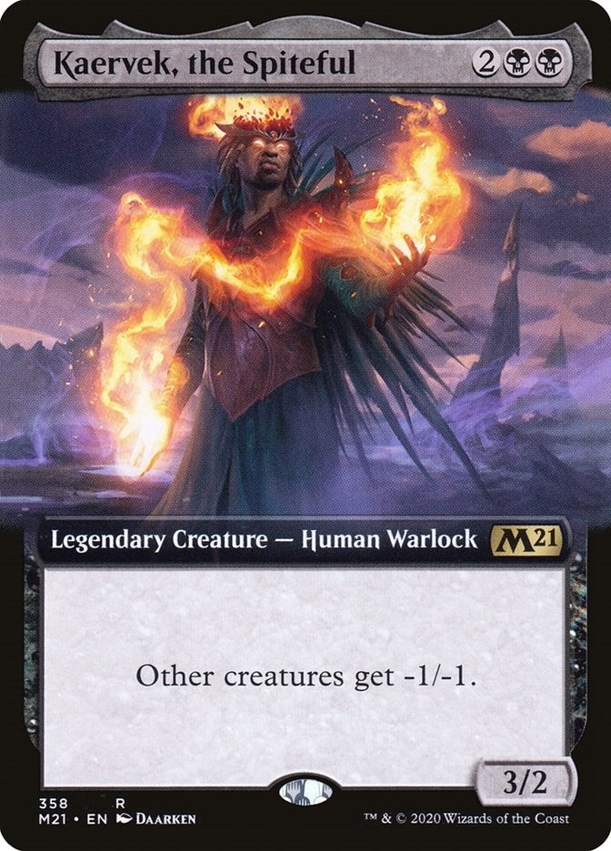Kaervek the Spiteful Extended Art (358) [M21]