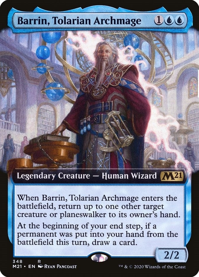 Barrin Tolarian Archmage Extended Art (348) [M21]