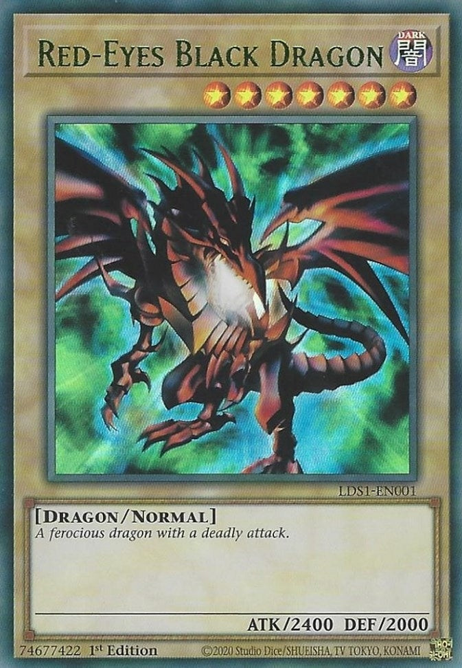 Red Eyes Black Dragon Green (LDS1-EN001) [LDS1]
