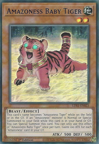Amazoness Baby Tiger Blue (LDS1-EN023) [LDS1]