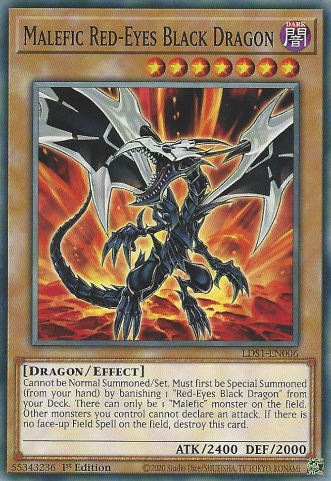 Malefic Red Eyes Black Dragon (LDS1-EN006) [LDS1]
