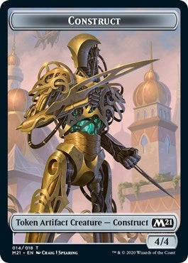 Construct Goblin Wizard Double sided Token (14) [M21]