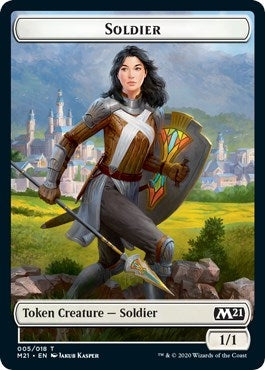 Soldier Weird Double sided Token (5) [M21]