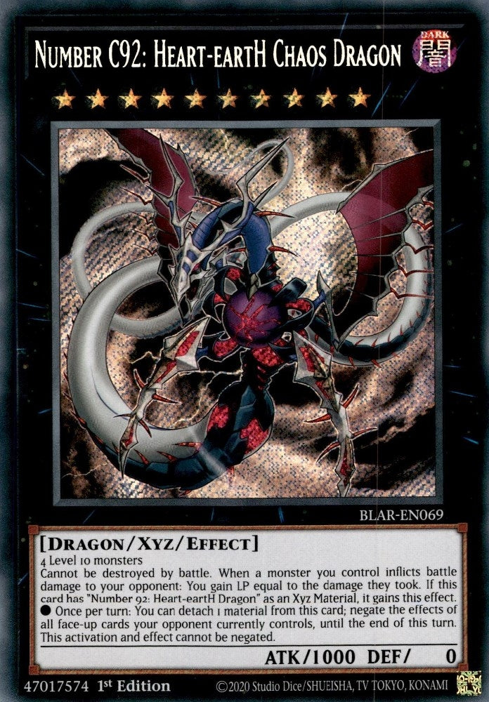 Number C92 Heart eartH Chaos Dragon (BLAR-EN069) [BLAR]