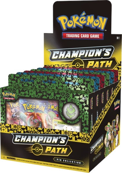 Champions Path Pin Collection Display Turffield Hulbury and Motostoke Gyms [CHP]