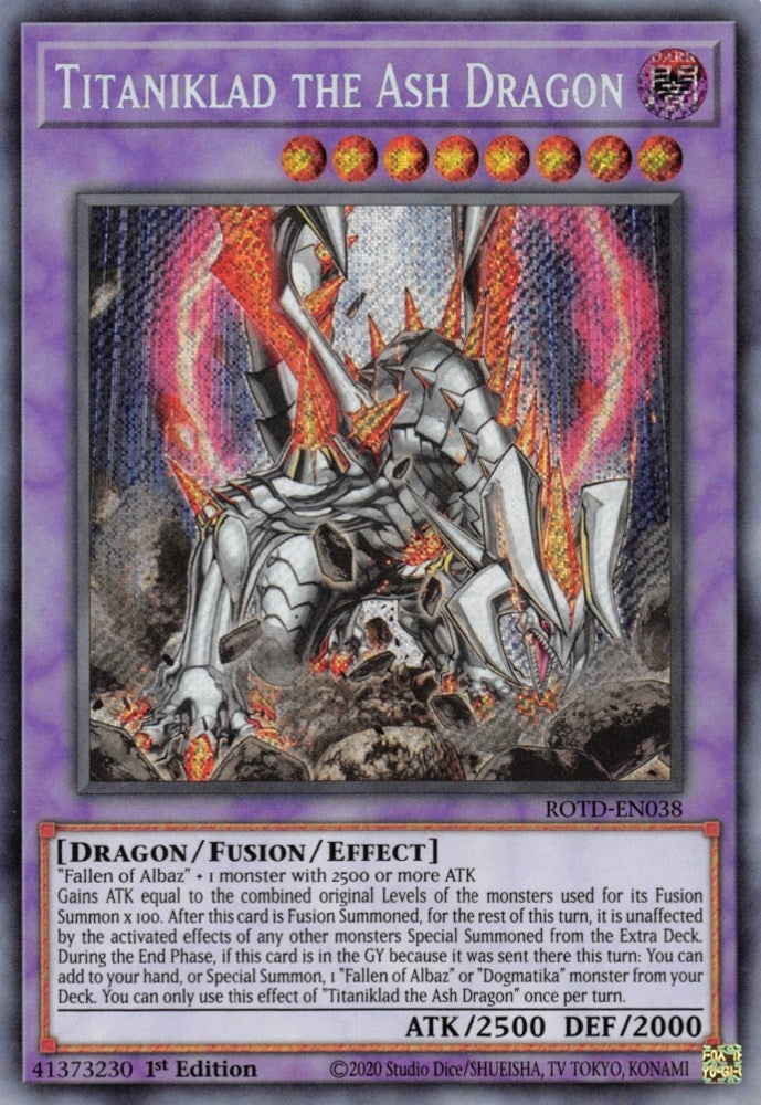 Titaniklad the Ash Dragon (ROTD-EN038) [ROTD]