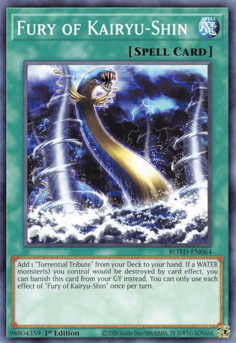Fury of Kairyu Shin (ROTD-EN064) [ROTD]