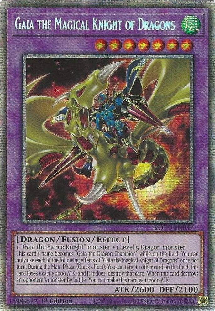 Gaia the Magical Knight of Dragons Starlight Rare (ROTD-EN037) [ROTD]
