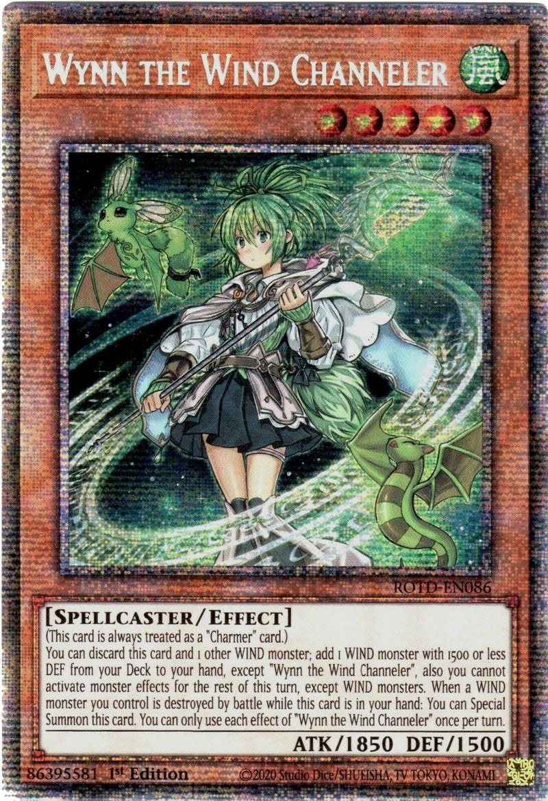 Wynn the Wind Channeler Starlight Rare (ROTD-EN086) [ROTD]