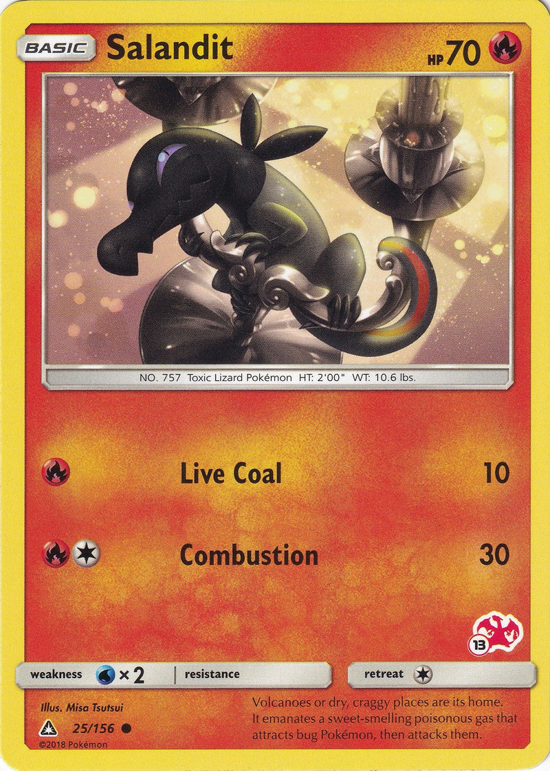 Salandit 25 156 13 Charizard Stamped (025/156) [BTA]