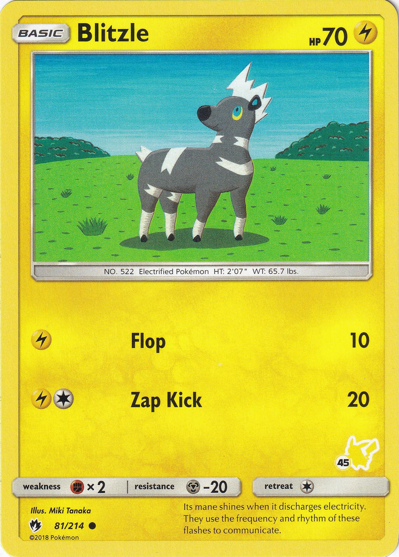 Blitzle 81 214 45 Pikachu Stamped (081/214) [BTA]