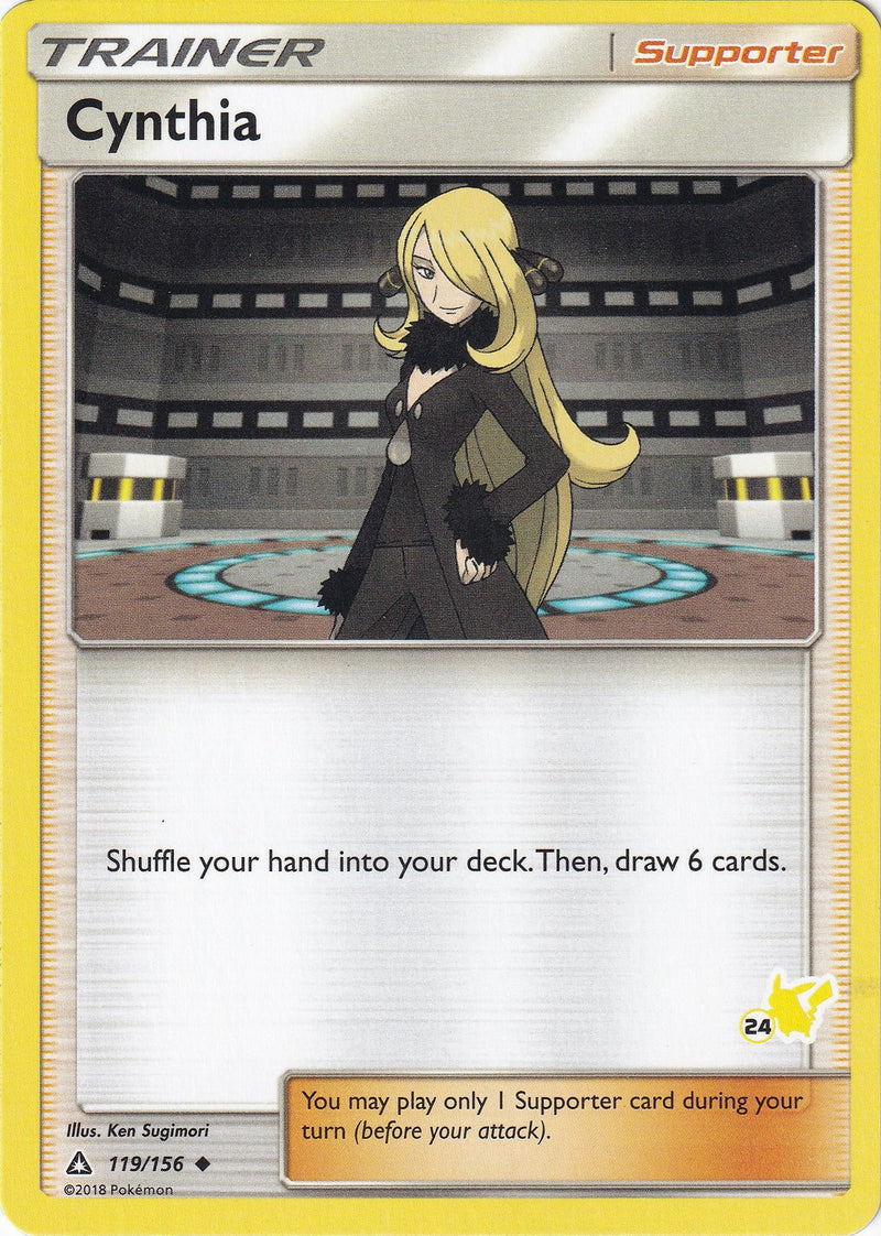 Cynthia 119 156 24 Pikachu Stamped (119/156) [BTA]