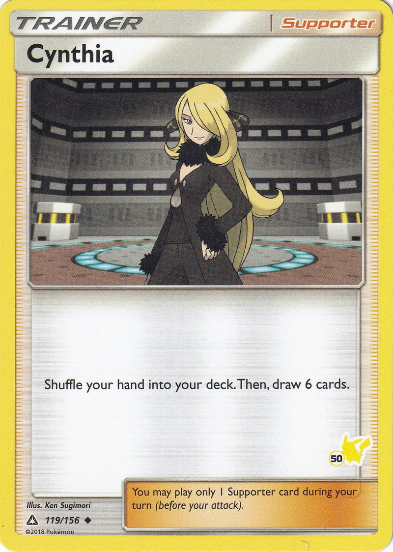 Cynthia 119 156 50 Pikachu Stamped (119/156) [BTA]
