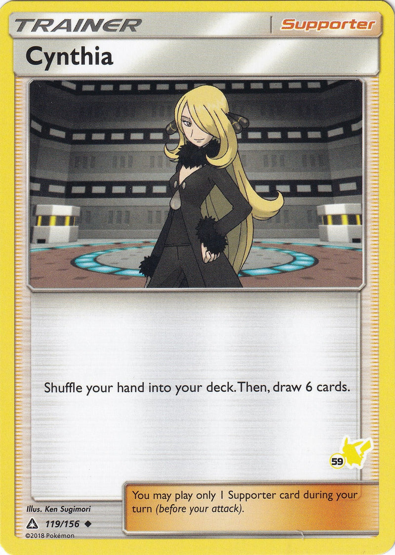 Cynthia 119 156 59 Pikachu Stamped (119/156) [BTA]