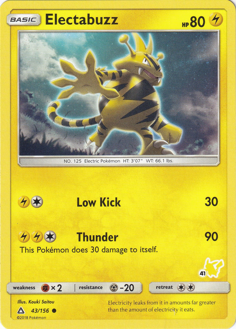 Electabuzz 43 156 41 Pikachu Stamped (043/156) [BTA]