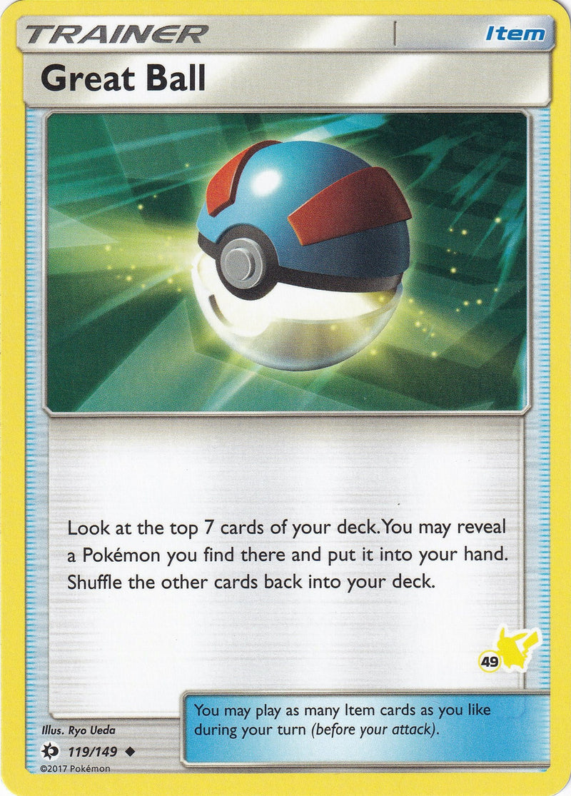 Great Ball 119 149 49 Pikachu Stamped (119/149) [BTA]