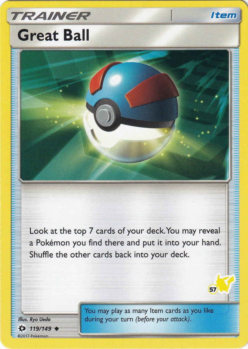 Great Ball 119 149 57 Pikachu Stamped (119/149) [BTA]
