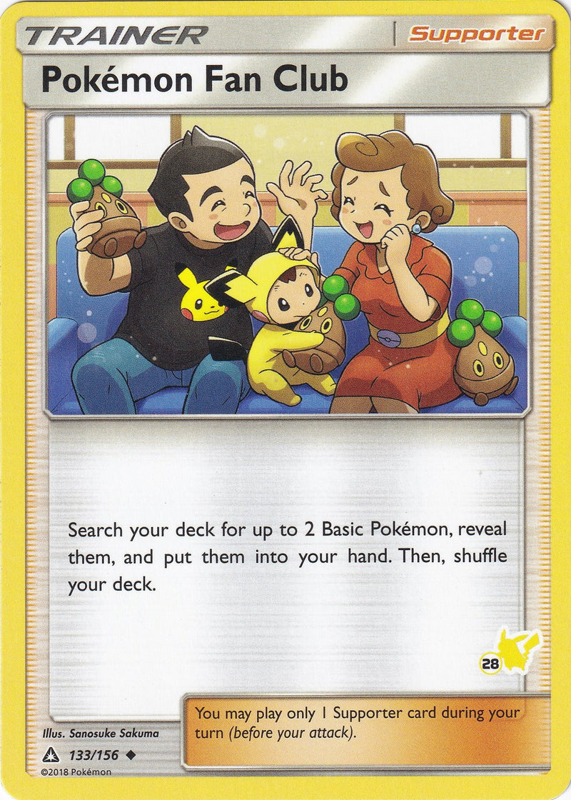 Pokemon Fan Club 133 156 28 Pikachu Stamped (133/156) [BTA]