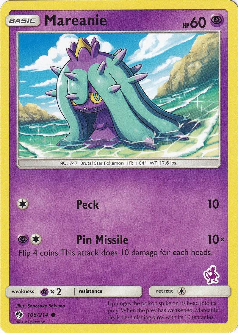 Mareanie 105 214 Mewtwo Stamped (105/214) [BTA]