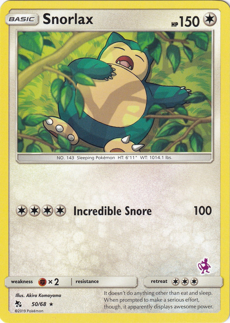 Snorlax 50 68 Mewtwo Stamped (050/068) [BTA]
