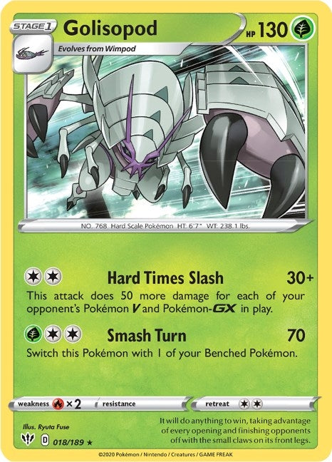 Golisopod (018/189) (SWSH03: Darkness Ablaze)