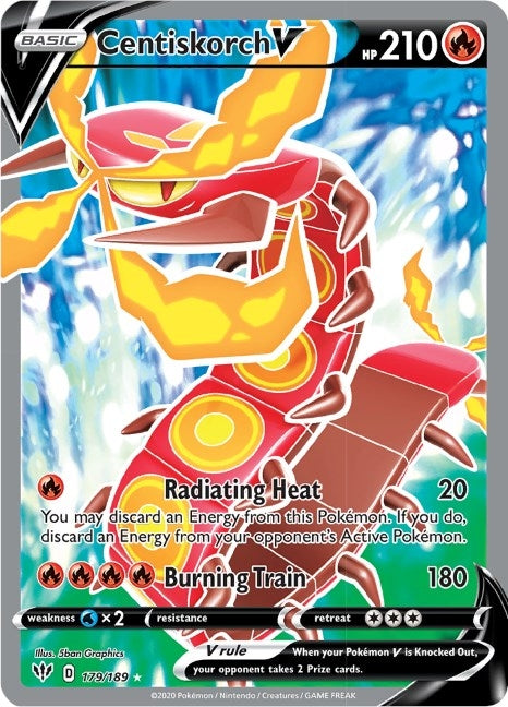 Centiskorch V Full Art (179/189) [SWSH03]