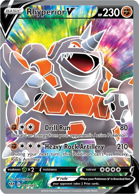 Rhyperior V Full Art (181/189) [SWSH03]