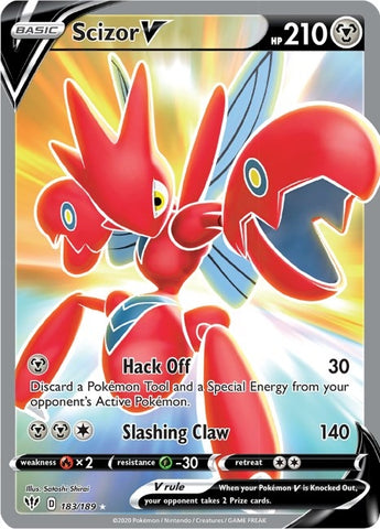 Scizor V Full Art (183/189) [SWSH03]