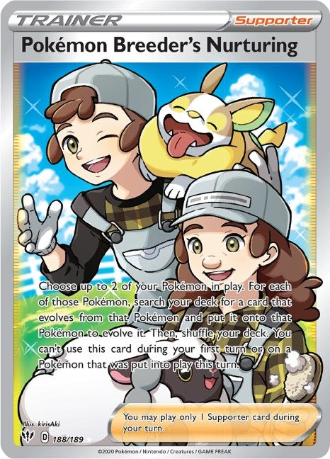 Pokemon Breeders Nurturing Full Art (188/189) [SWSH03]