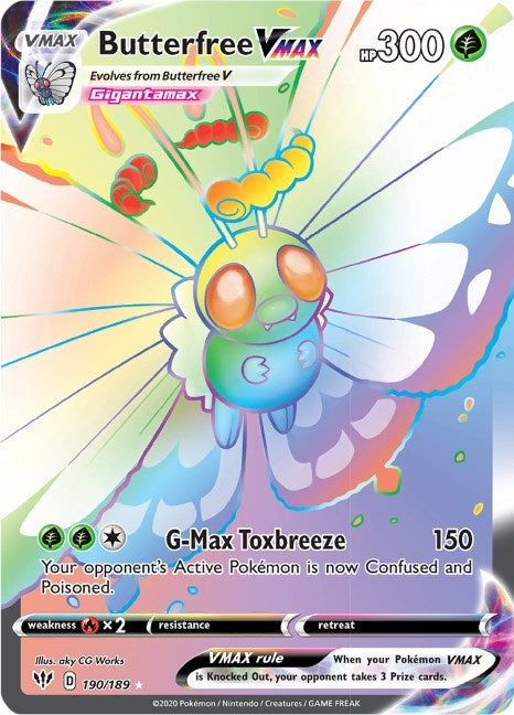 Butterfree VMAX Secret (190/189) [SWSH03]