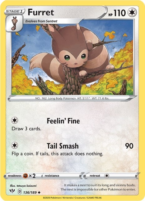 Furret (136/189) [SWSH03]
