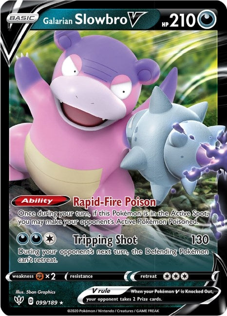 Galarian Slowbro V (099/189) (SWSH03: Darkness Ablaze)