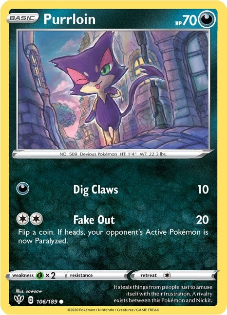 Purrloin (106/189) [SWSH03]