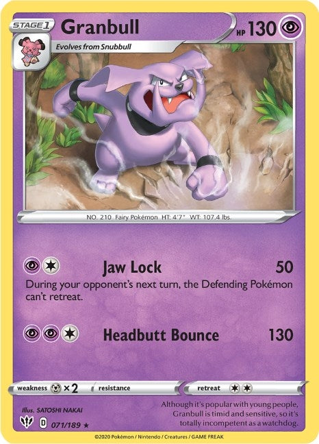 Granbull (071/189) (SWSH03: Darkness Ablaze)