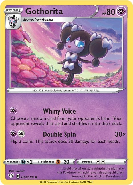 Gothorita (074/189) (SWSH03: Darkness Ablaze)