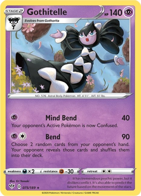 Gothitelle (075/189) (SWSH03: Darkness Ablaze)