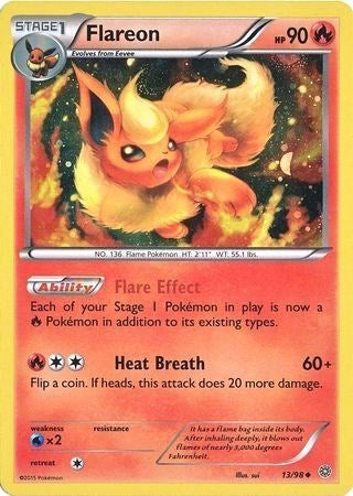 Flareon 13 98 Cosmos Holo (013/098) [MCAP]