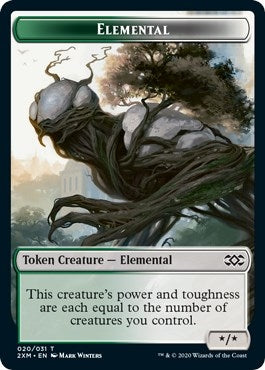 Elemental Treasure Double sided Token [2XM]
