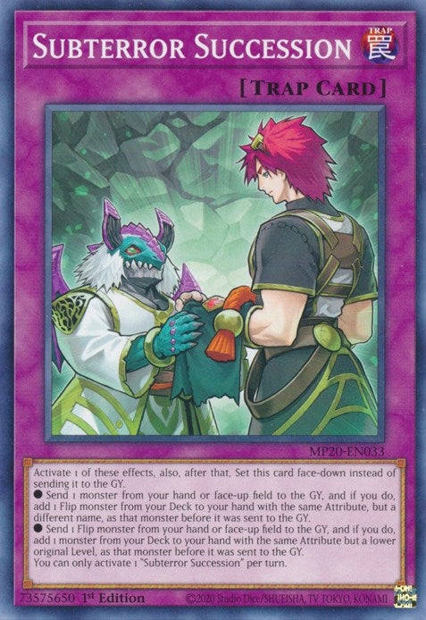 Subterror Succession (MP20-EN033) [MP20]