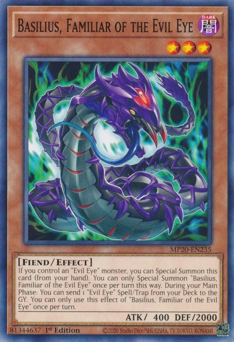 Basilius Familiar of the Evil Eye (MP20-EN235) [MP20]