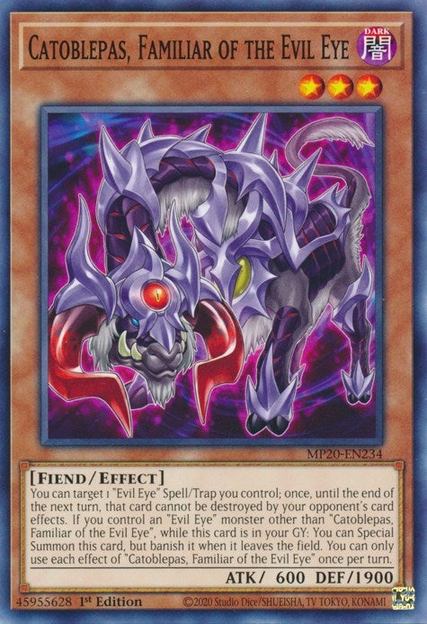 Catoblepas Familiar of the Evil Eye (MP20-EN234) [MP20]
