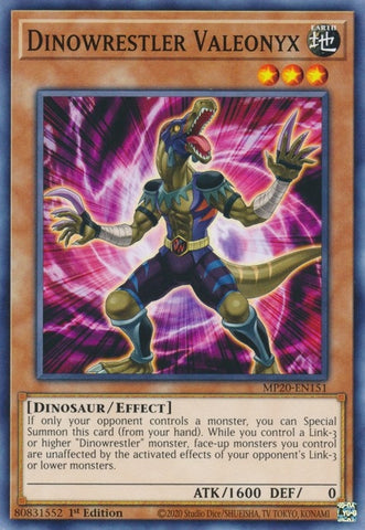 Dinowrestler Valeonyx (MP20-EN151) [MP20]