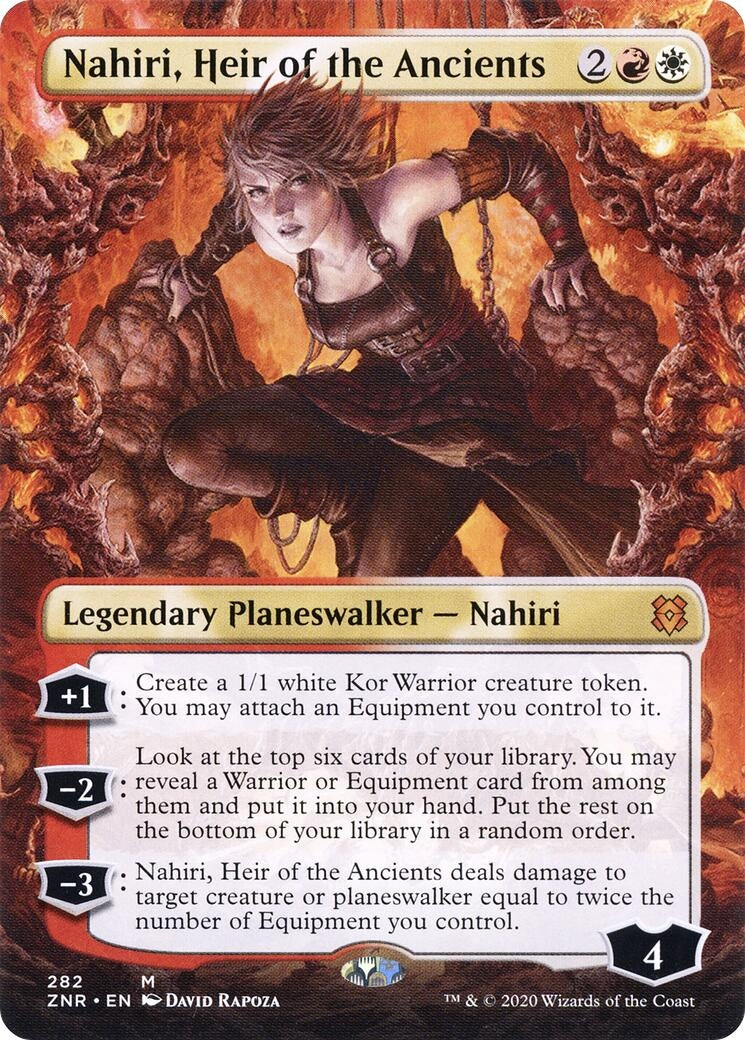 Nahiri Heir of the Ancients Borderless (282) [ZNR]
