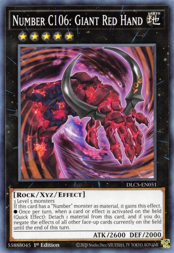 Number C106 Giant Red Hand (DLCS-EN051) [DLCS]