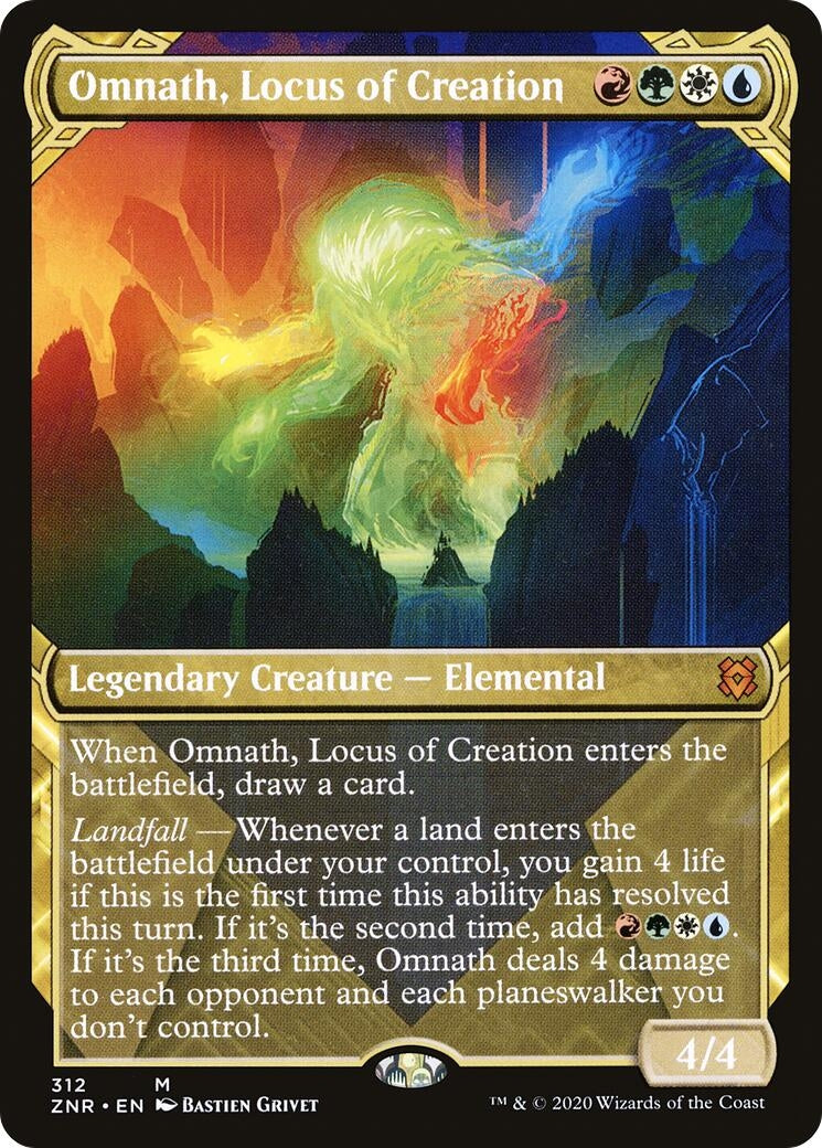 Omnath Locus of Creation Showcase (312) [ZNR]