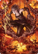 Nahiri Heir of the Ancients Art Card 4 81 Gold Stamped Signature (4) [ASZNR]